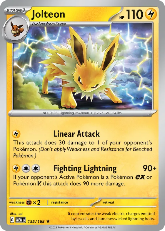 Jolteon 135 – Escarlate e Violeta – 151
