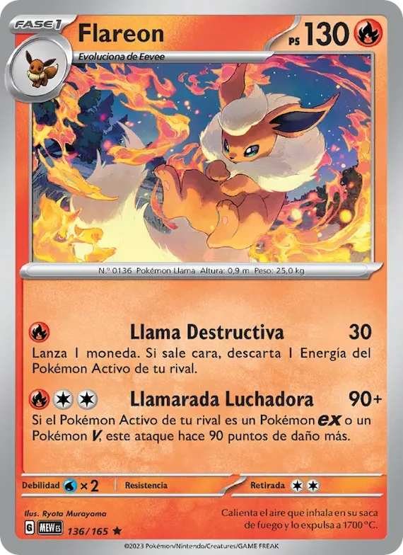 Flareon 136 – Escarlata y Púrpura – 151