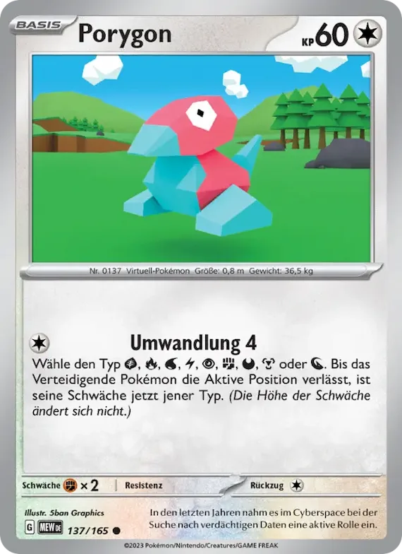 Porygon 137 – Karmesin & Purpur – 151
