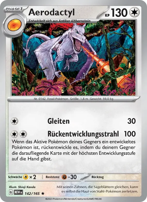 Aerodactyl 142 – Karmesin & Purpur – 151