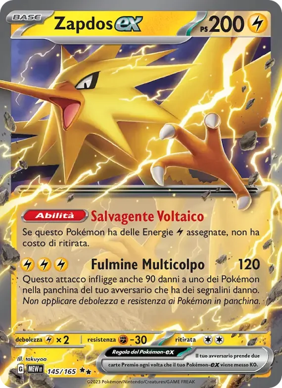 Zapdos-ex 145 – Scarlatto e Violetto – 151
