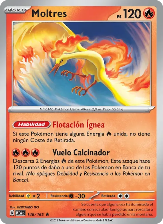 Moltres 146 – Escarlata y Púrpura – 151