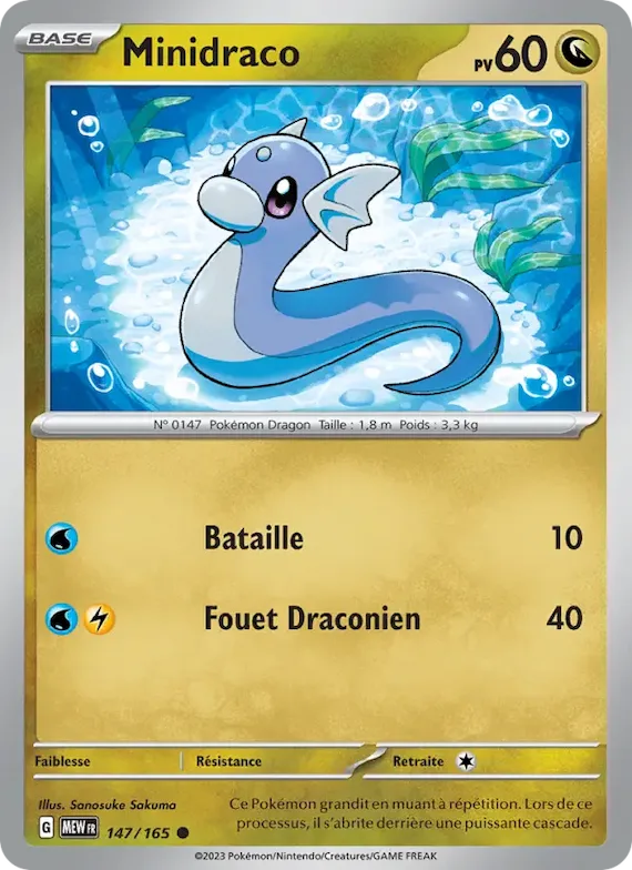 Minidraco 147 – Écarlate et Violet – 151