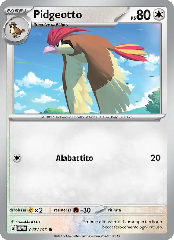 Pidgeotto 17 – Scarlatto e Violetto – 151