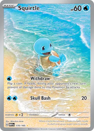 Squirtle #170 – Scarlet & Violet 151