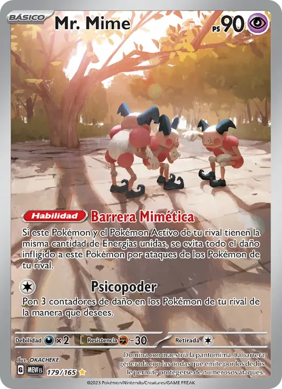 Mr. Mime 179 – Escarlata y Púrpura – 151