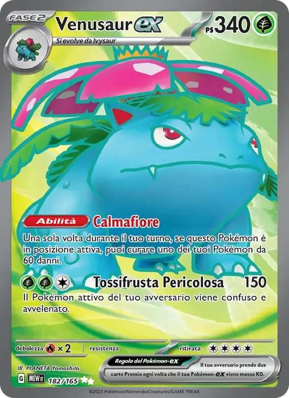 Venusaur-ex 182 – Scarlatto e Violetto – 151