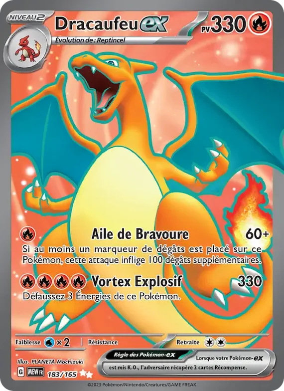 Dracaufeu-ex 183 – Écarlate et Violet – 151