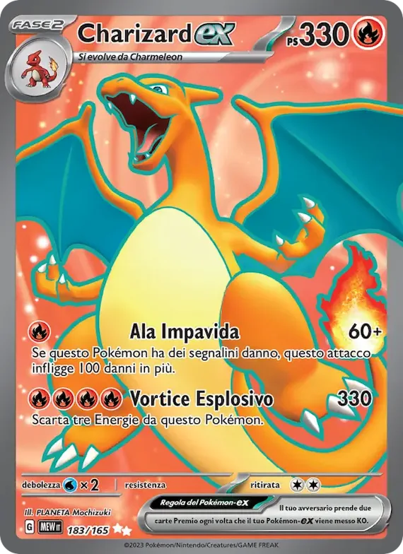 Charizard-ex 183 – Scarlatto e Violetto – 151