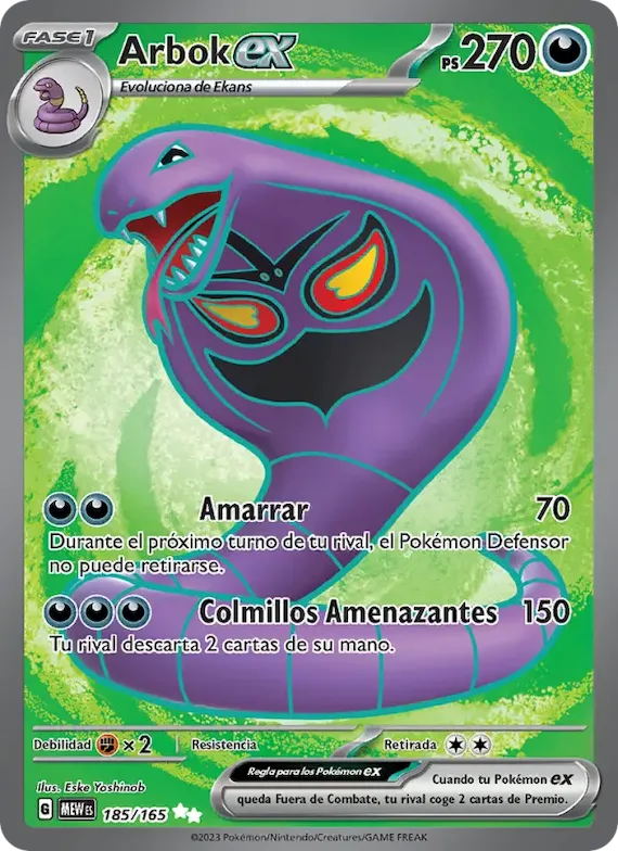 Arbok ex 185 – Escarlata y Púrpura – 151