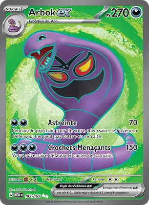 Arbok-ex n° 185 – Écarlate et Violet – 151