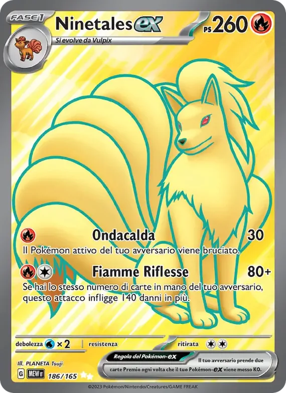 Ninetales-ex 186 – Scarlatto e Violetto – 151