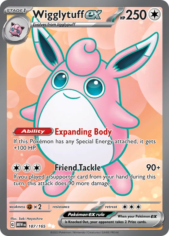 Wigglytuff ex #187 – Scarlet & Violet 151