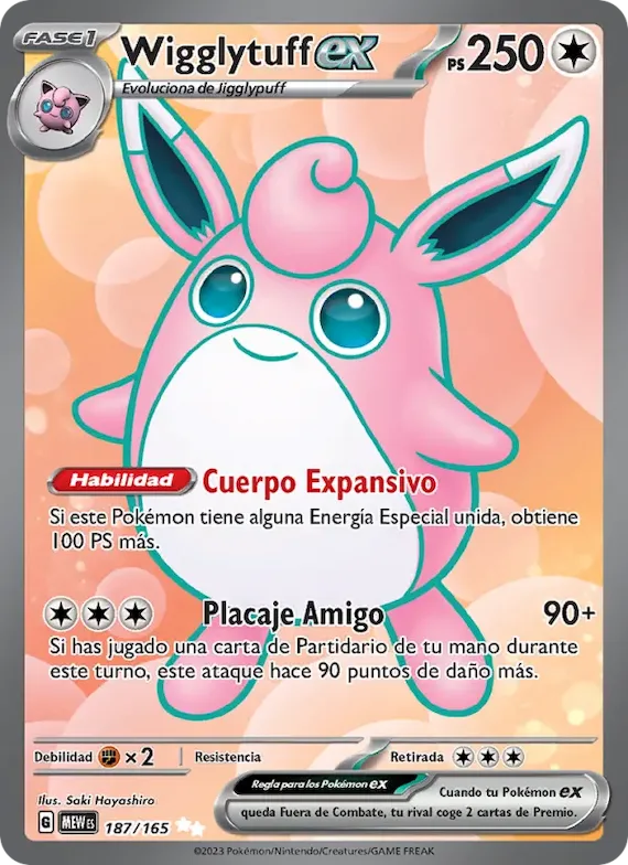 Wigglytuff ex 187 – Escarlata y Púrpura – 151