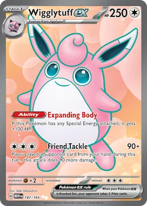 Wigglytuff ex #187 – Scarlet & Violet 151