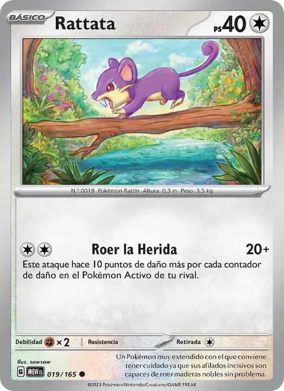 Rattata 19 – Escarlata y Púrpura – 151