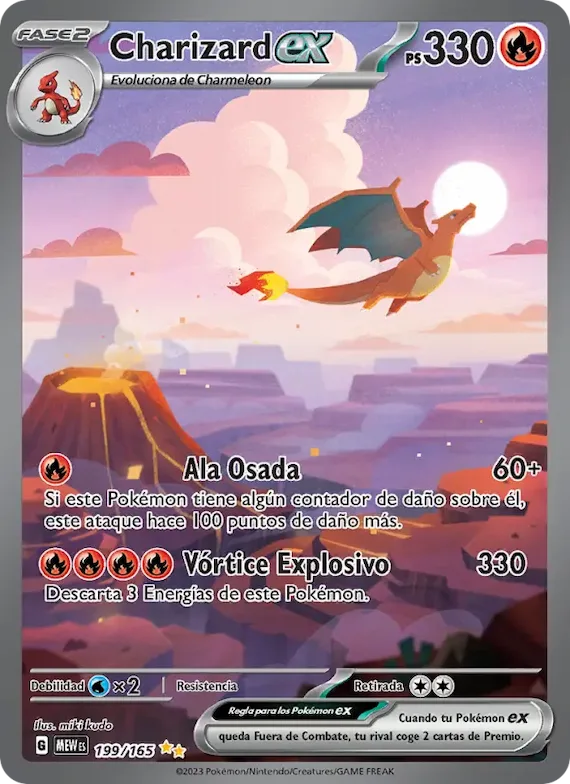 Charizard ex 199 – Escarlata y Púrpura – 151