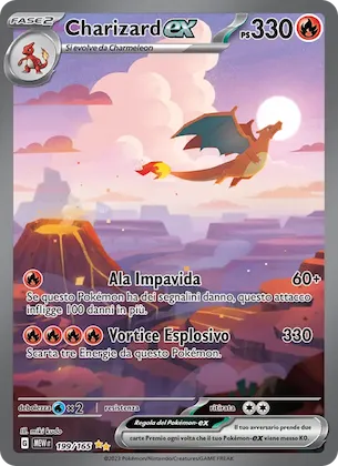 Charizard-ex 199 – Scarlatto e Violetto – 151