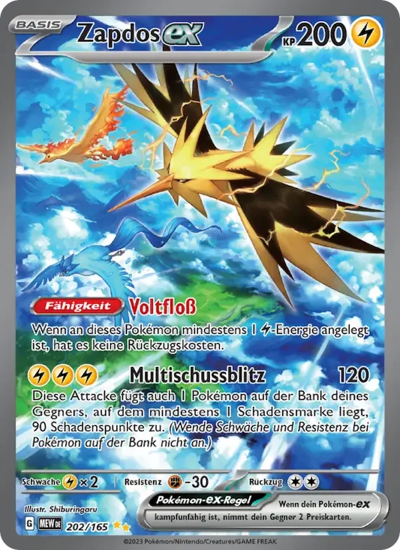 Zapdos-ex 202 – Karmesin & Purpur – 151