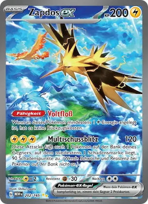 Zapdos-ex 202 – Karmesin & Purpur – 151
