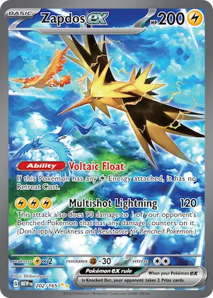 Zapdos ex #202 – Scarlet & Violet 151