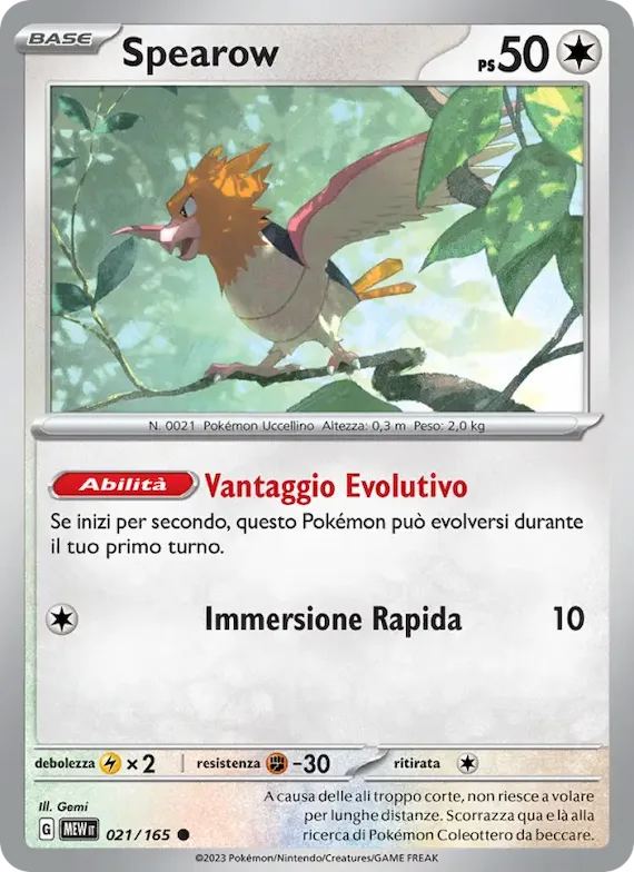 Spearow 21 – Scarlatto e Violetto – 151