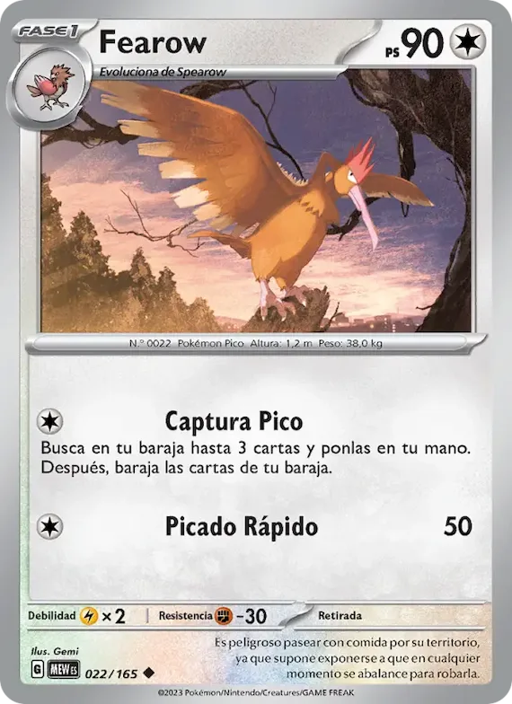 Fearow 22 – Escarlata y Púrpura – 151