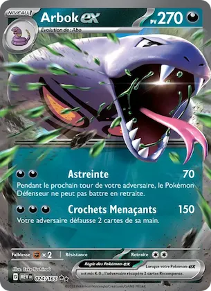 Arbok-ex n° 24 – Écarlate et Violet – 151