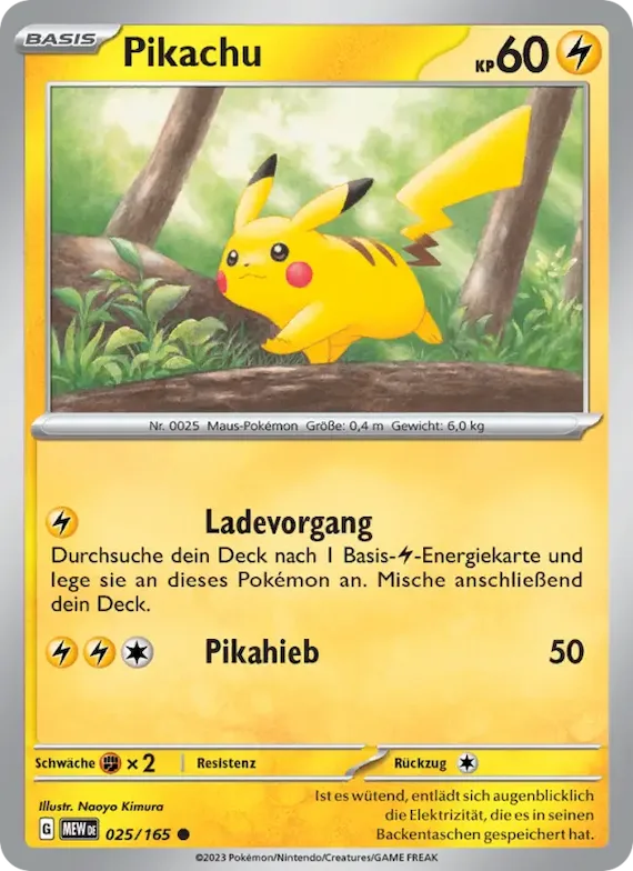 Pikachu 25 – Karmesin & Purpur – 151