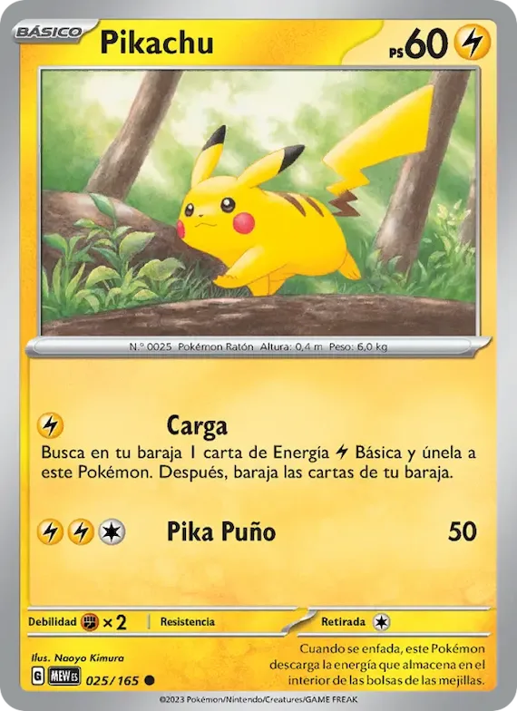 Pikachu 25 – Escarlata y Púrpura – 151