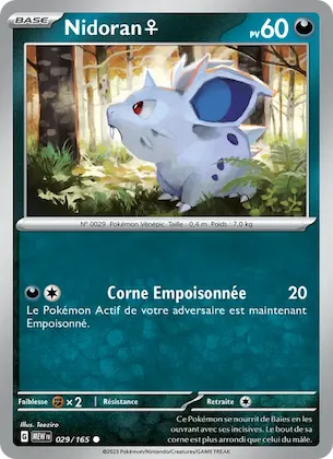 Nidoran♀ n° 29 – Écarlate et Violet – 151
