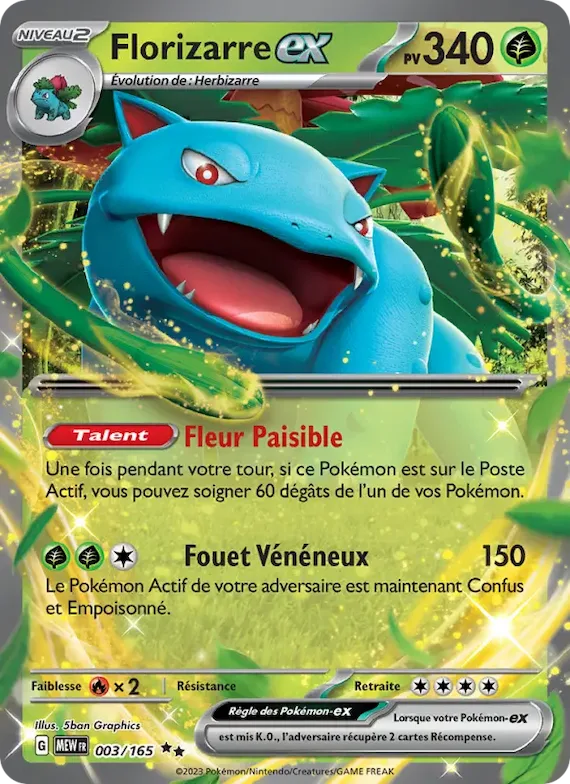 Florizarre-ex 3 – Écarlate et Violet – 151
