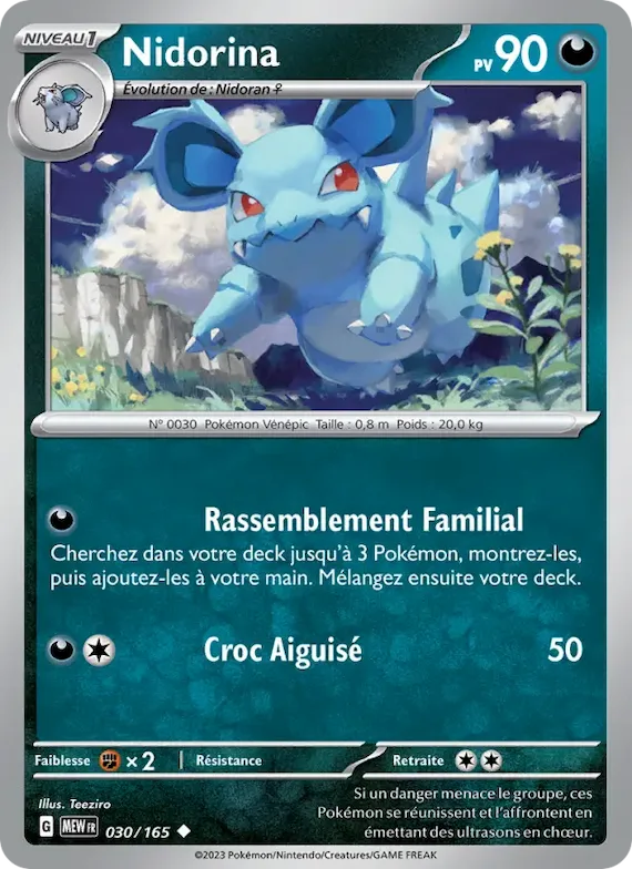 Nidorina 30 – Écarlate et Violet – 151