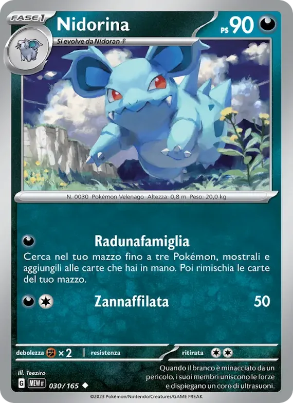 Nidorina 30 – Scarlatto e Violetto – 151