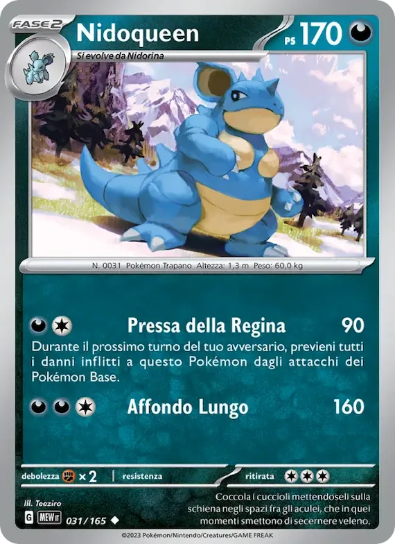 Nidoqueen 31 – Scarlatto e Violetto – 151