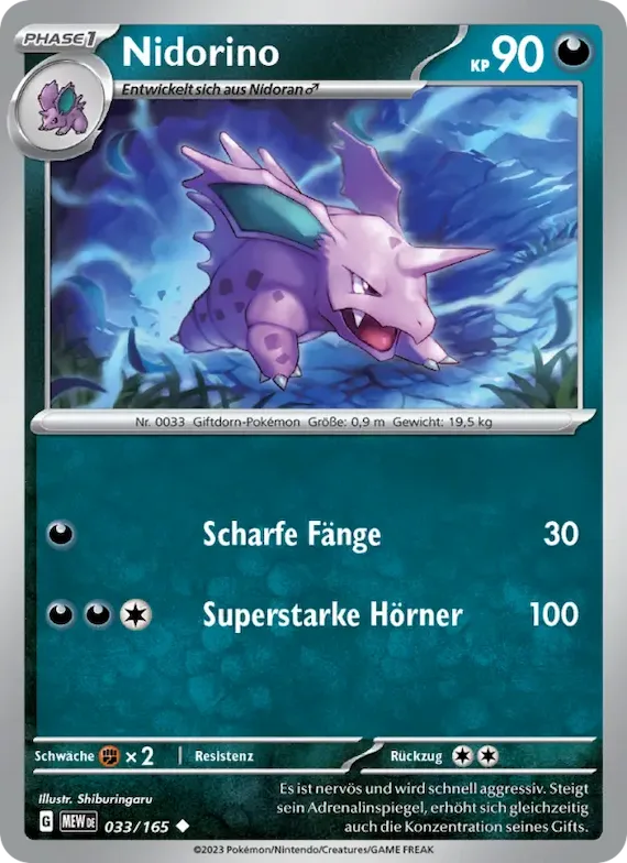 Nidorino 33 – Karmesin & Purpur – 151