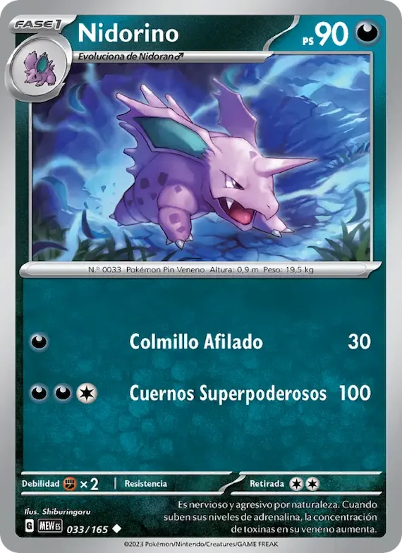 Nidorino 33 – Escarlata y Púrpura – 151