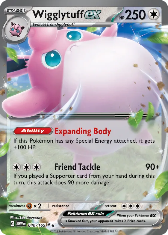 Wigglytuff ex #40 – Scarlet & Violet 151