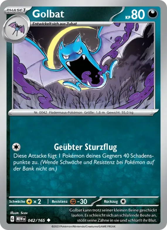 Golbat 42 – Karmesin & Purpur – 151