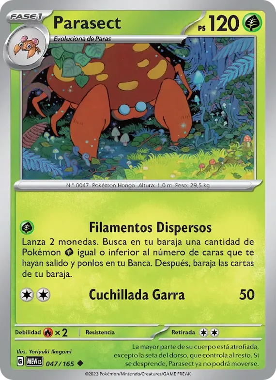 Parasect 47 – Escarlata y Púrpura – 151