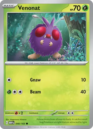 Venonat #48 – Scarlet & Violet 151