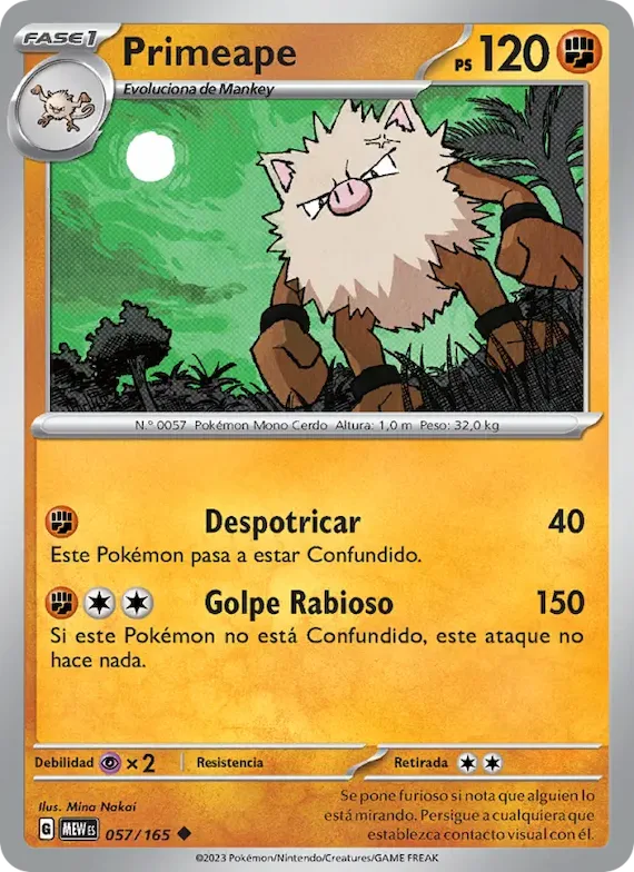 Primeape 57 – Escarlata y Púrpura – 151