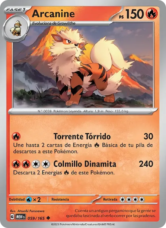 Arcanine 59 – Escarlata y Púrpura – 151