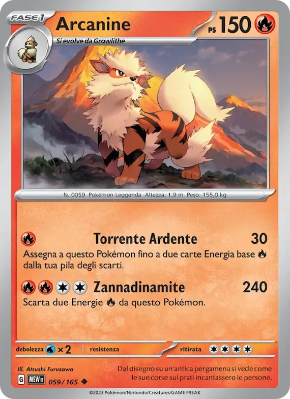 Arcanine 59 – Scarlatto e Violetto – 151
