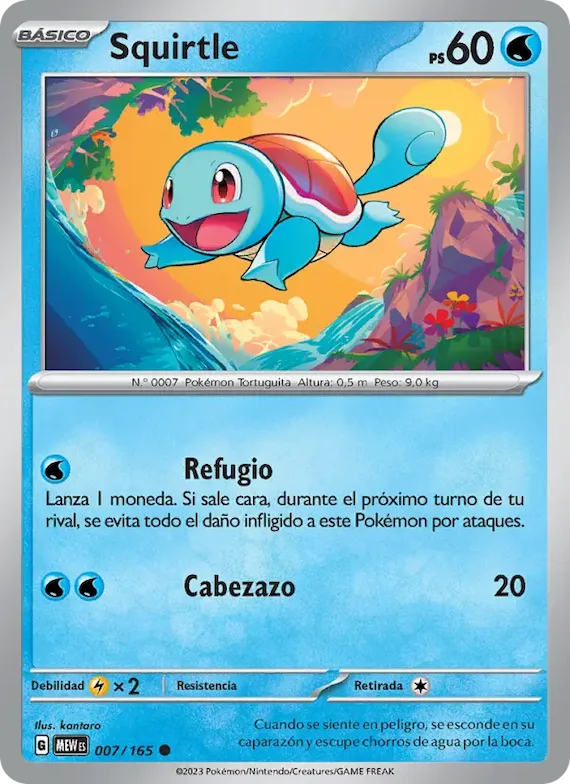 Squirtle 7 – Escarlata y Púrpura – 151