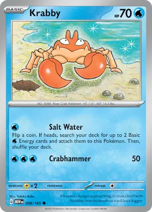 Krabby #98 – Scarlet & Violet 151