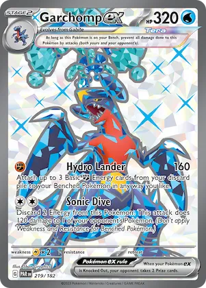 Garchomp ex #219 – Paradox Rift