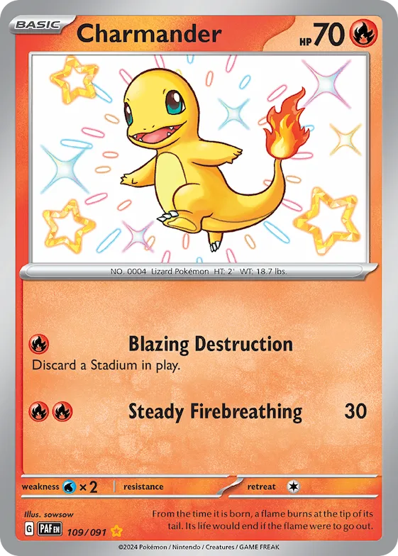 Charmander #109 – Paldean Fates