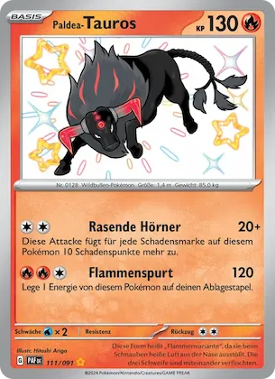 Paldea-Tauros Nr. 111 – Paldean Fates