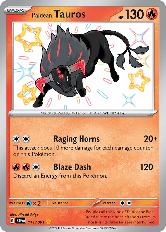 Paldean Tauros #111 – Paldean Fates